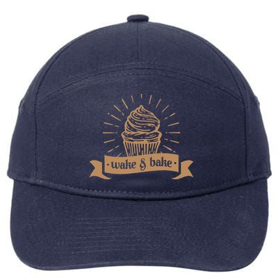 Wake & Bake Cupcake Baking Chef 7-Panel Snapback Hat