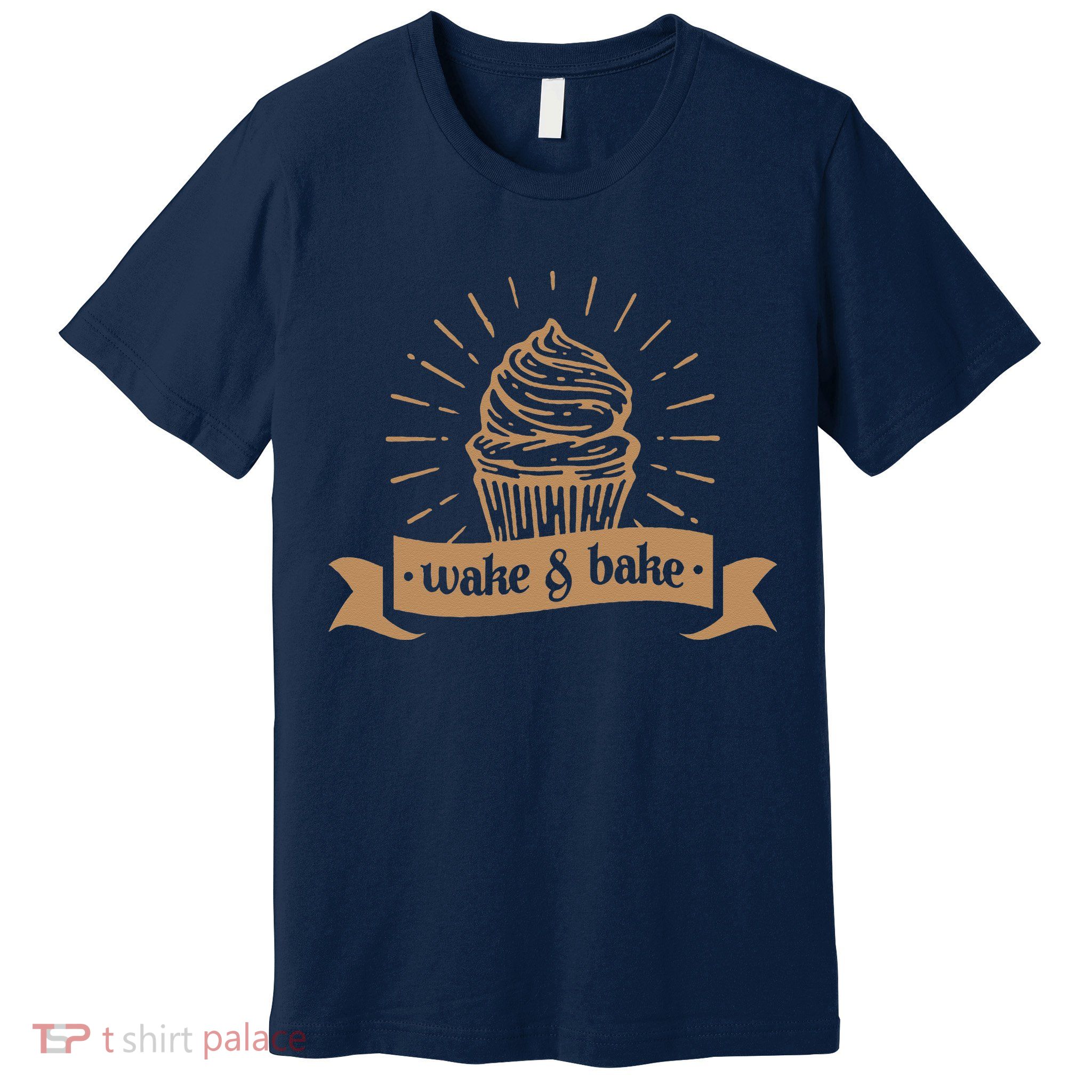 Wake & Bake Cupcake Baking Chef Premium T-Shirt