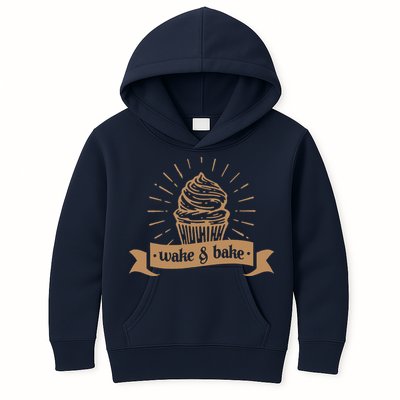 Wake & Bake Cupcake Baking Chef Kids Hoodie