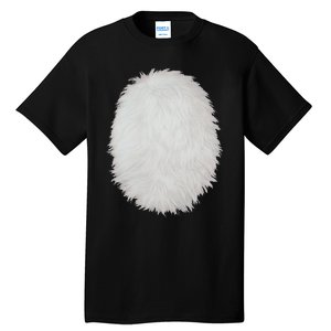 White Belly Costume Diy Cosplay Panda Bear Cat Skunk Deer Tall T-Shirt