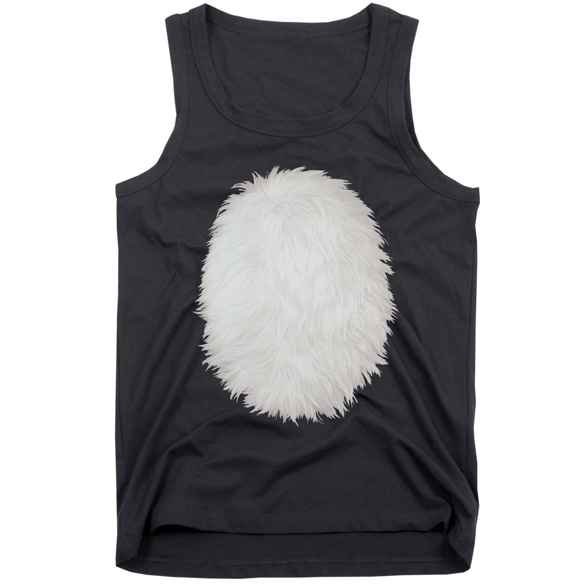 White Belly Costume Diy Cosplay Panda Bear Cat Skunk Deer Tank Top