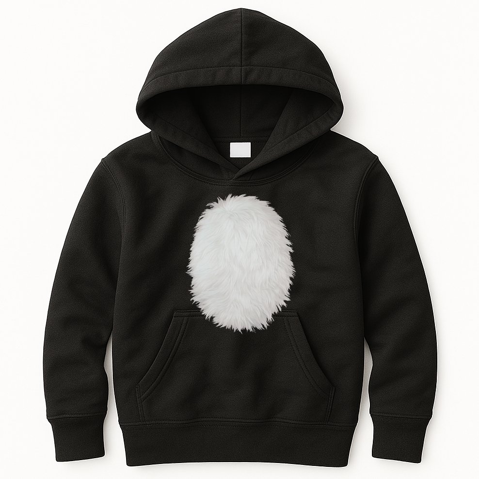 White Belly Costume Diy Cosplay Panda Bear Cat Skunk Deer Kids Hoodie