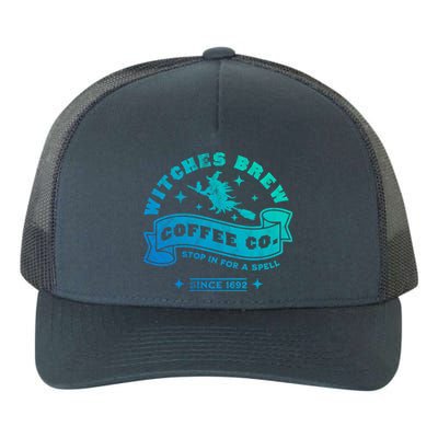 Witches Brew Coffee Salem 1692 Funny Halloween Witch Retro Cool Gift Yupoong Adult 5-Panel Trucker Hat