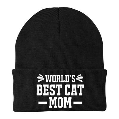 World's Best Cat Mom Funny Cat Mama Mother Mommy Cute Gift Beanie