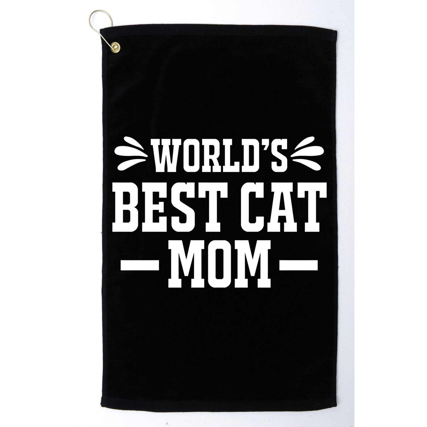 World's Best Cat Mom Funny Cat Mama Mother Mommy Cute Gift Golf Towel