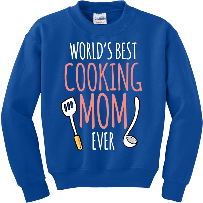 World's Best Cooking Mom Mother Cook Mommy Mama Mother's Day Gift Kids Sweatshirt