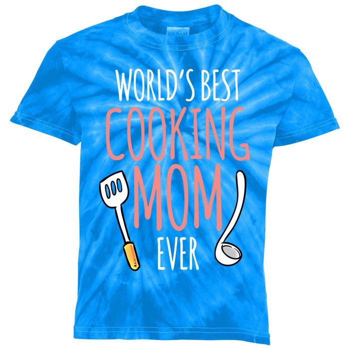 World's Best Cooking Mom Mother Cook Mommy Mama Mother's Day Gift Kids Tie-Dye T-Shirt