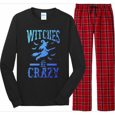 Witches Be Crazy Halloween Funny Party Gift Long Sleeve Pajama Set