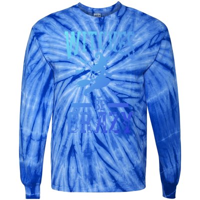 Witches Be Crazy Halloween Funny Party Gift Tie-Dye Long Sleeve Shirt