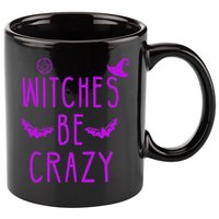 Witches Be Crazy Halloween For Crazy Psycho Witches 11oz C Handle Ceramic Mug
