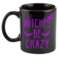 Witches Be Crazy Halloween For Crazy Psycho Witches 11oz C Handle Ceramic Mug