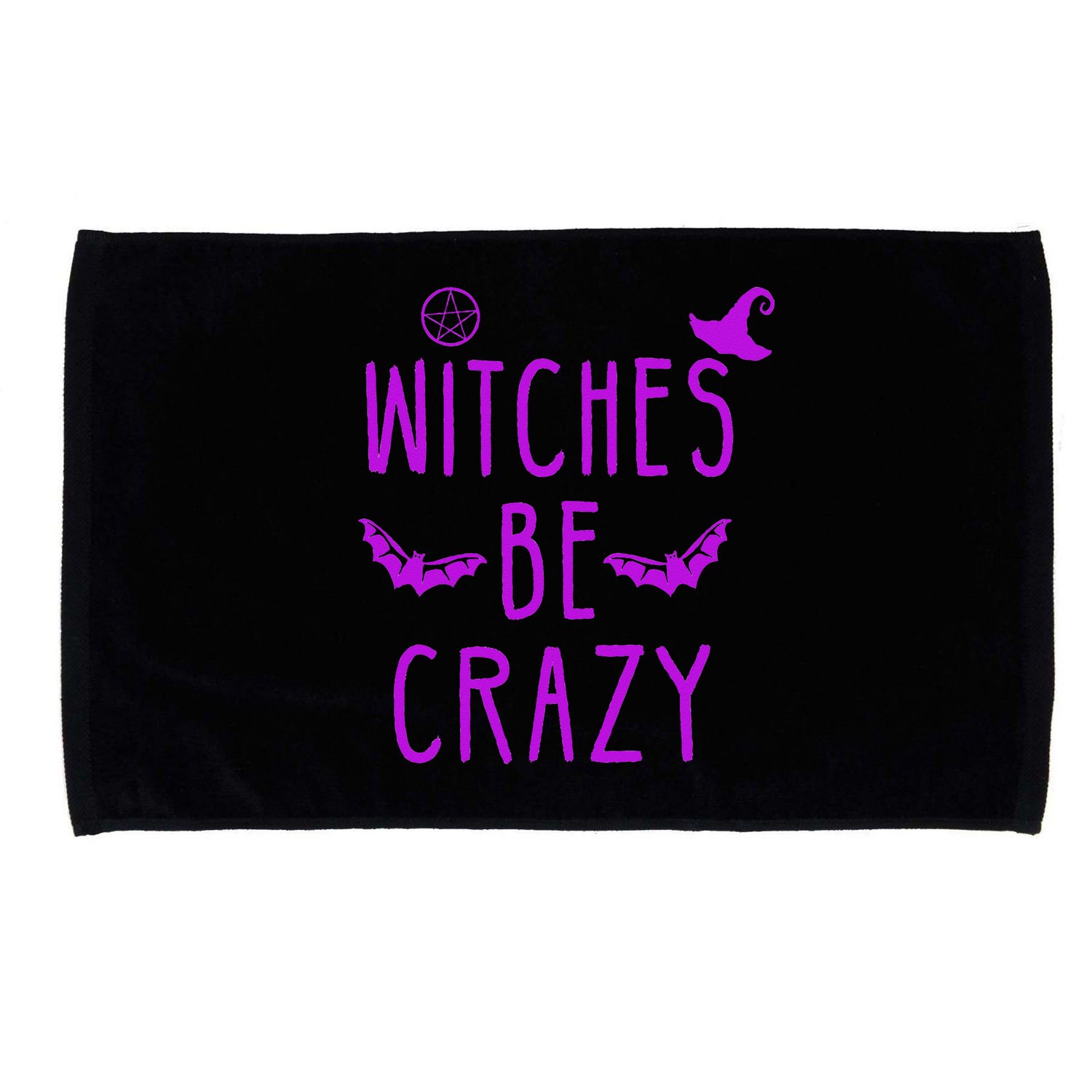 Witches Be Crazy Halloween For Crazy Psycho Witches Microfiber Hand Towel