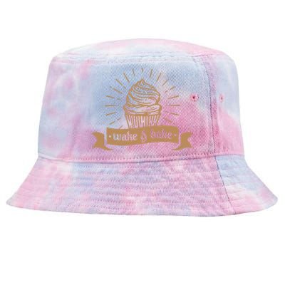 Wake & Bake Cupcake Baking Chef Tie-Dyed Bucket Hat