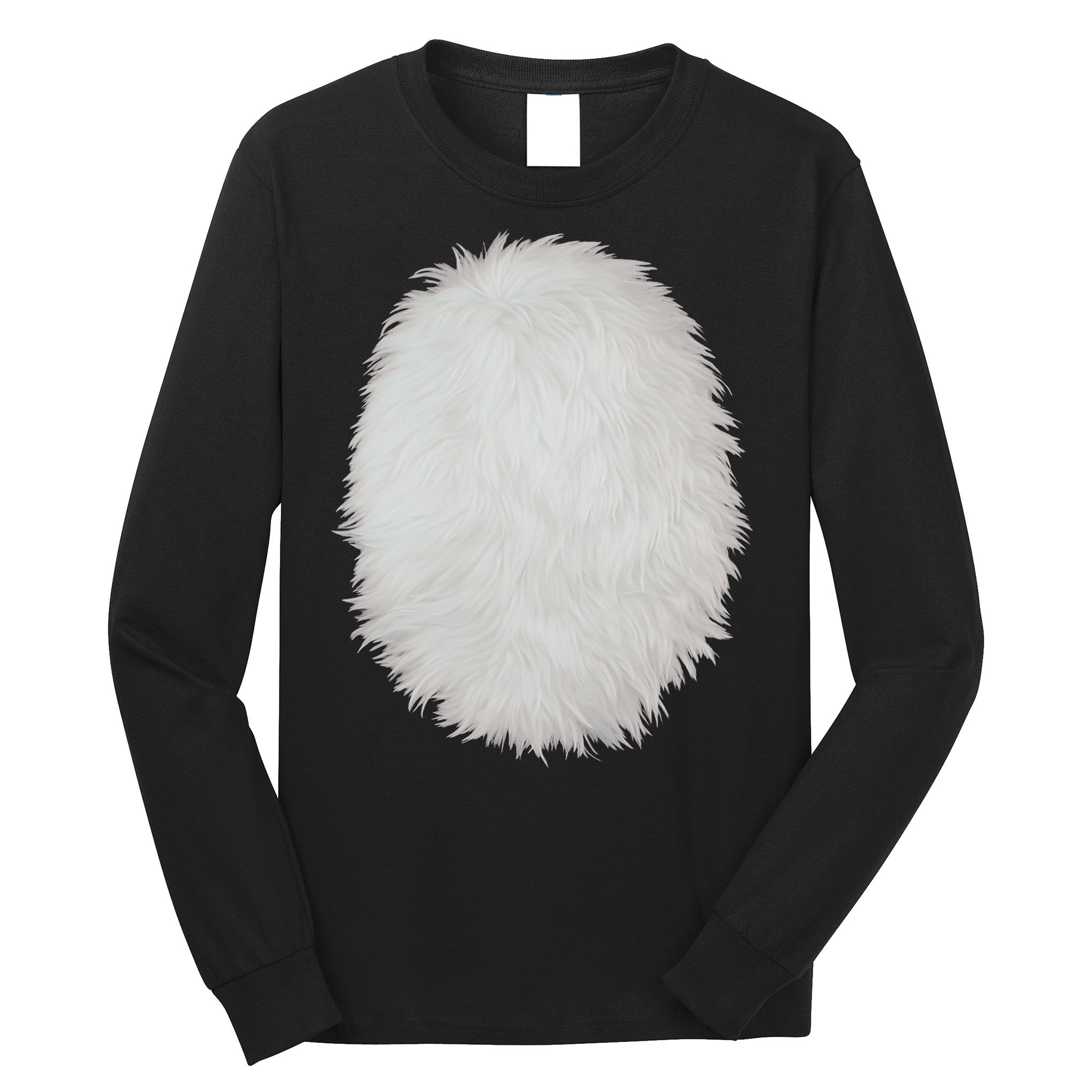 White Belly Costume Diy Cosplay Panda Bear Cat Skunk Deer Long Sleeve Shirt