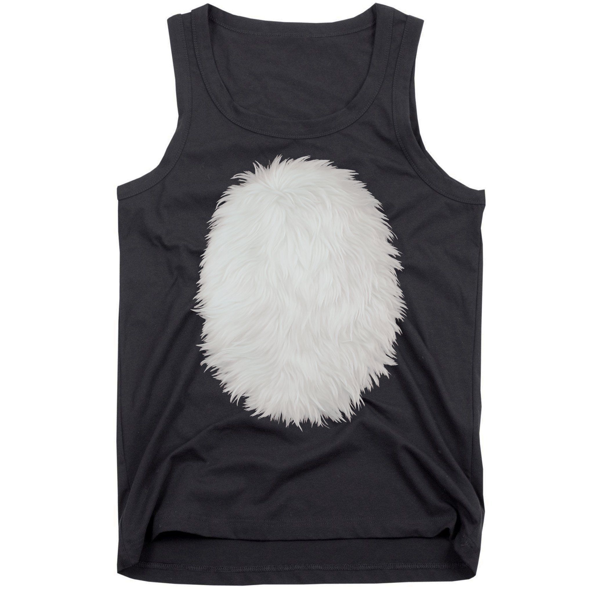 White Belly Costume Diy Cosplay Panda Bear Cat Skunk Deer Tank Top