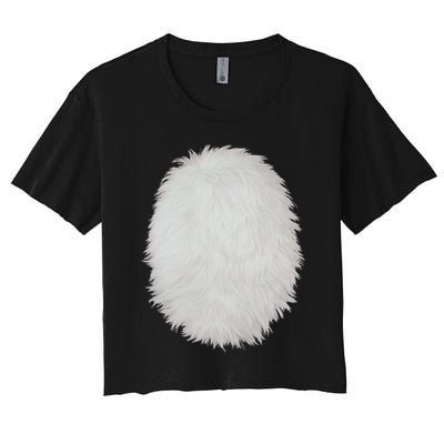 White Belly Costume Diy Cosplay Panda Bear Cat Skunk Deer Crop Top