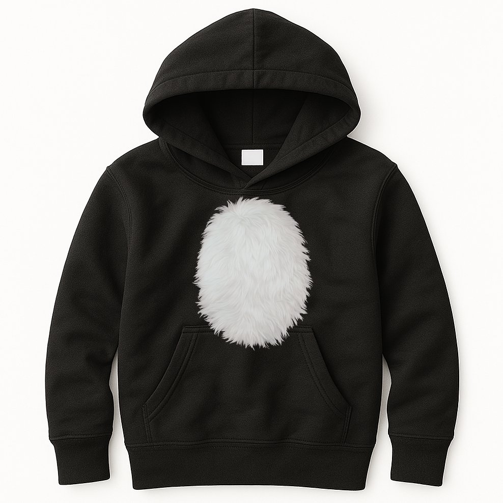 White Belly Costume Diy Cosplay Panda Bear Cat Skunk Deer Kids Hoodie