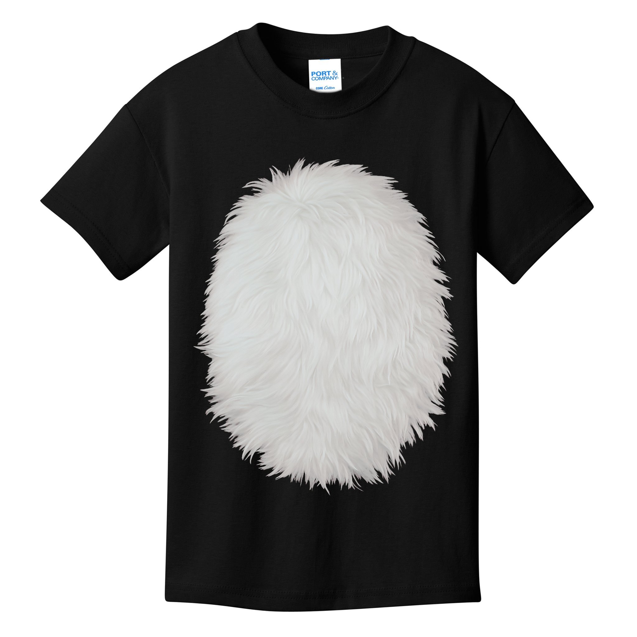 White Belly Costume Diy Cosplay Panda Bear Cat Skunk Deer Kids T-Shirt