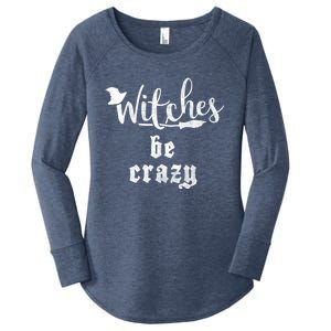 Witches Be Crazy Halloween Top Gift Women's Perfect Tri Tunic Long Sleeve Shirt