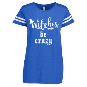 Witches Be Crazy Halloween Top Gift Enza Ladies Jersey Football T-Shirt