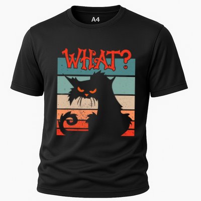 What? Black Cat Kitty For Man And Woman Funny Cat Performance Shirt