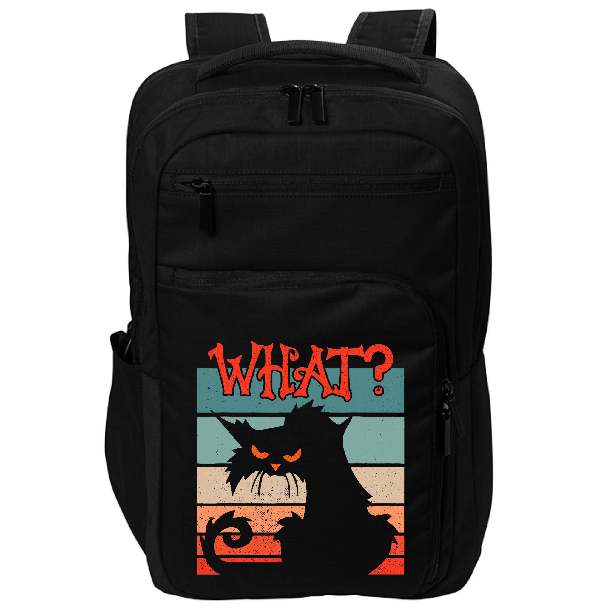What? Black Cat Kitty For Man And Woman Funny Cat Impact Tech Backpack