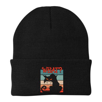 What? Black Cat Kitty For Man And Woman Funny Cat Beanie
