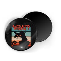 What? Black Cat Kitty For Man And Woman Funny Cat Magnet