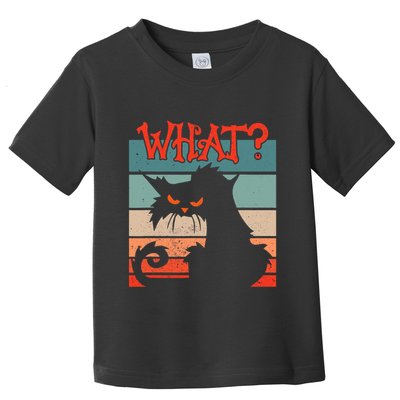 What? Black Cat Kitty For Man And Woman Funny Cat Toddler T-Shirt