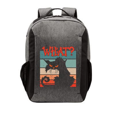 What? Black Cat Kitty For Man And Woman Funny Cat Vector Backpack