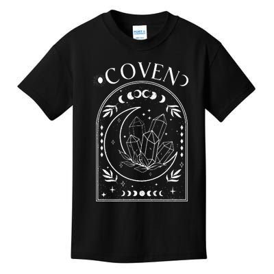 Witchy Bride Coven Tarot Celestial Gothic Bachelorette Party  Kids T-Shirt