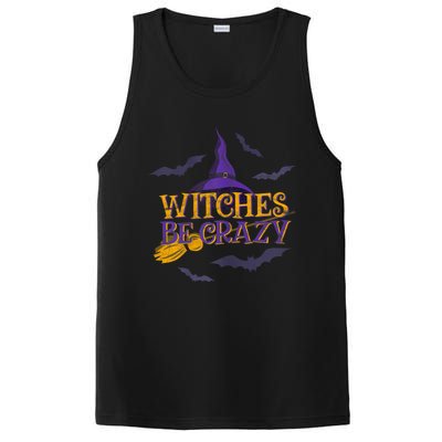 Witches Be Crazy Funny Halloween Witch Broom Stick Costume PosiCharge Competitor Tank