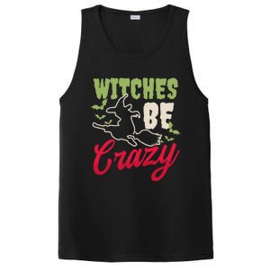 Witches Be Crazy Design Halloween Witch Gift PosiCharge Competitor Tank