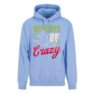 Witches Be Crazy Design Halloween Witch Gift Unisex Surf Hoodie