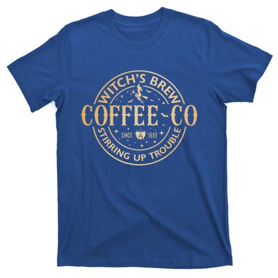 Witches Brew Coffee Co Halloween Witch Coffee Lovers T-Shirt