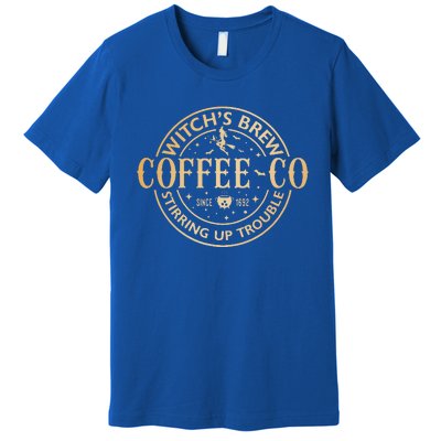 Witches Brew Coffee Co Halloween Witch Coffee Lovers Premium T-Shirt