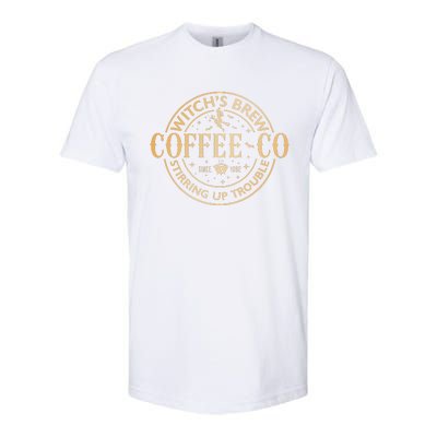 Witches Brew Coffee Co Halloween Witch Coffee Lovers Softstyle® CVC T-Shirt