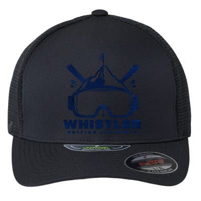 Whistler British Columbia Skiing Flexfit Unipanel Trucker Cap