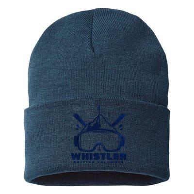 Whistler British Columbia Skiing Sustainable Knit Beanie