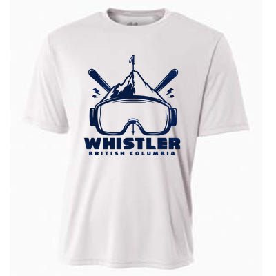 Whistler British Columbia Skiing Cooling Performance Crew T-Shirt