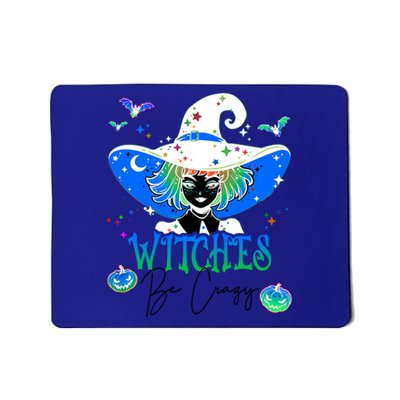 Witches Be Crazy Funny Halloween Party Pumpkin Costume Gift Mousepad