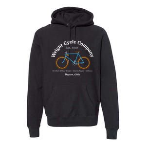 Wright Brothers Cycle Bicycle Company First Airplane Premium Hoodie