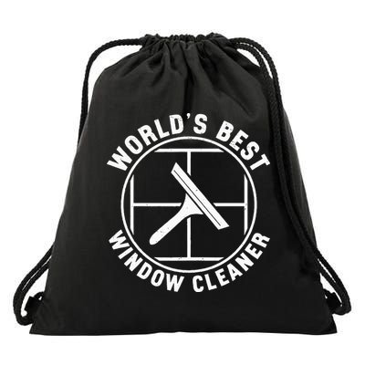 WorldS Best Cool Window Washing Professional Window Cleaner Drawstring Bag