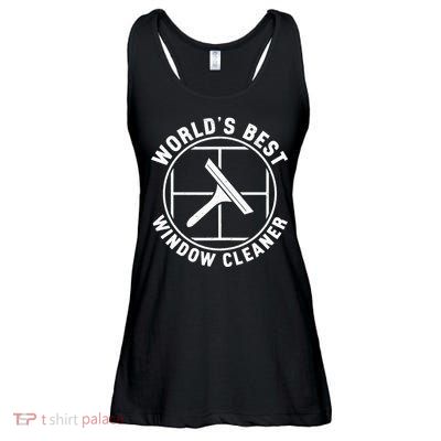 WorldS Best Cool Window Washing Professional Window Cleaner Ladies Essential Flowy Tank