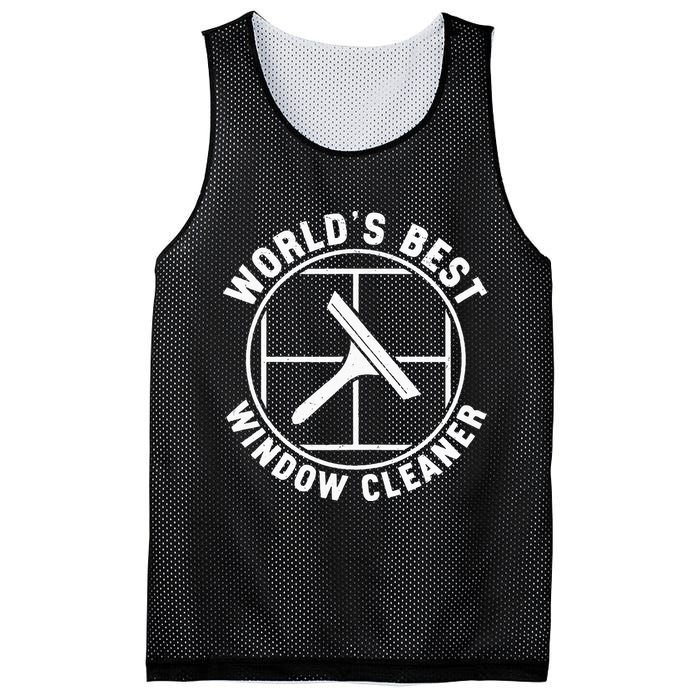 WorldS Best Cool Window Washing Professional Window Cleaner Mesh Reversible Basketball Jersey Tank