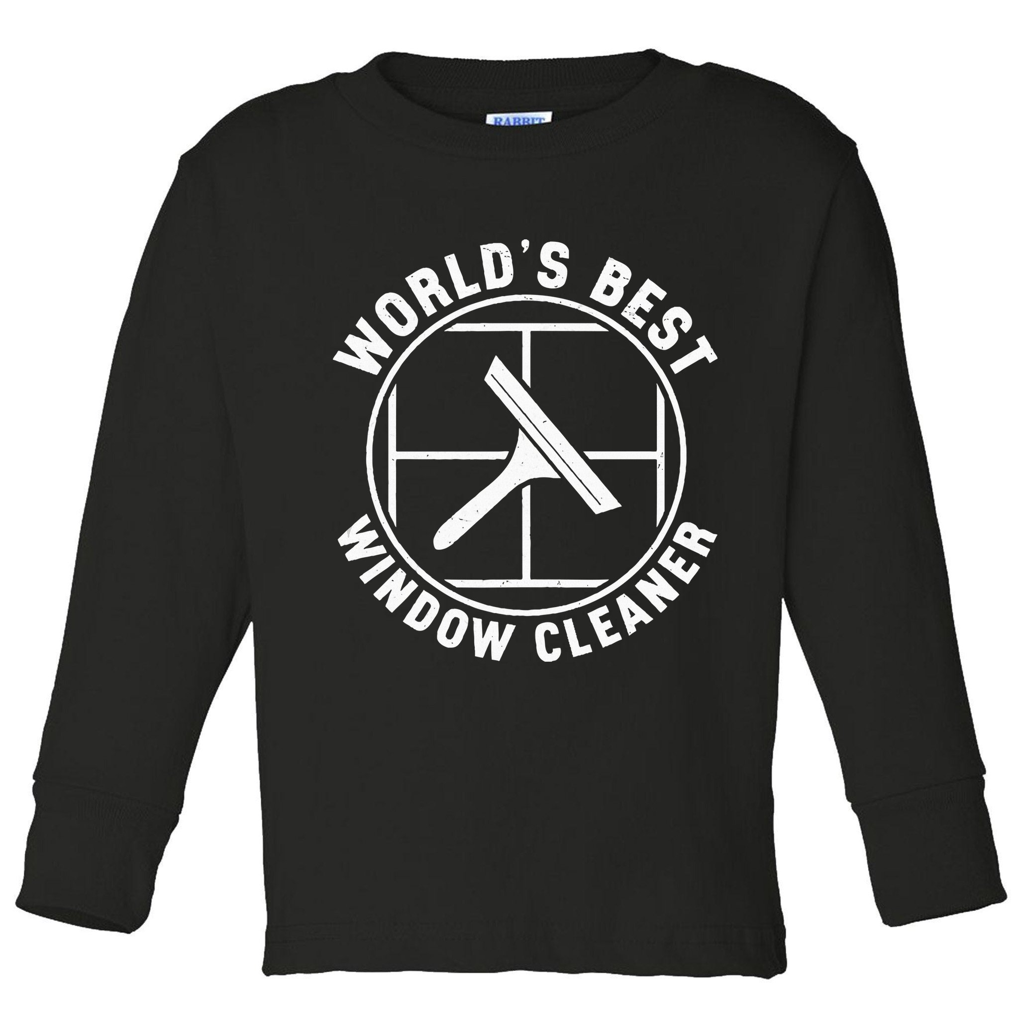 WorldS Best Cool Window Washing Professional Window Cleaner Toddler Long Sleeve Shirt