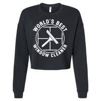 WorldS Best Cool Window Washing Professional Window Cleaner Cropped Pullover Crew