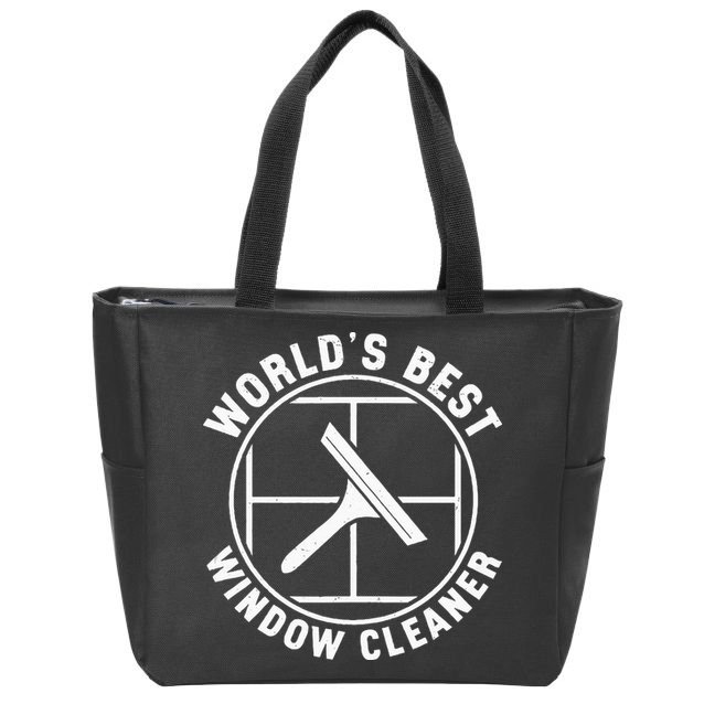 WorldS Best Cool Window Washing Professional Window Cleaner Zip Tote Bag