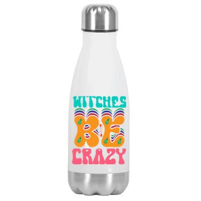 Witches Be Crazy Halloween Costume Gift Stainless Steel Insulated Water Bottle