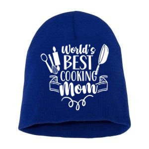 World's Best Cooking Mom Mother Cook Cooks Mommy Mama Gift Short Acrylic Beanie